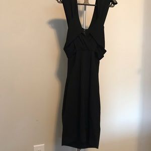 Cos black cut out dress